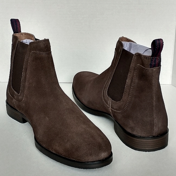 New w/Box Ben Sherman Genuine Suede Chelsea Pull-On Ankle Dress Boots 10.5 & 11 - Picture 10 of 10